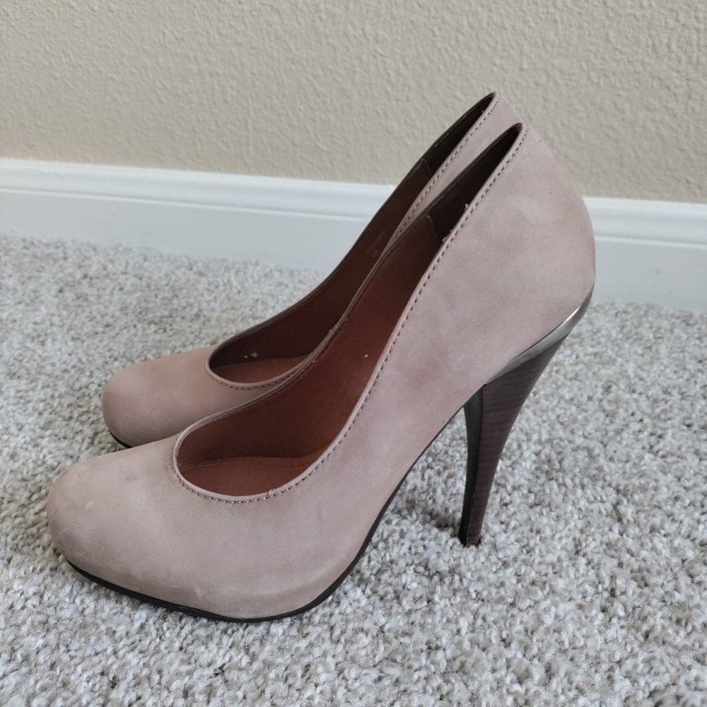 Steve Madden “Triggerr” Brown Suede Heels Size 6 - Picture 4 of 9